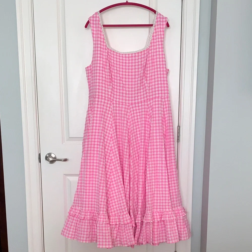 🌸 JessaKae Daze Pink Gingham Dress - NWT - 2X 🌸 - Picture 6 of 11